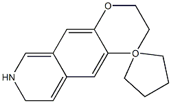 3,4,7,8-TETRAHYDRO-2H-SPIRO[[1,4]DIOXINO[2,3-G]ISOQUINOLINE-1,1''-CYCLOPENTANE] Structure