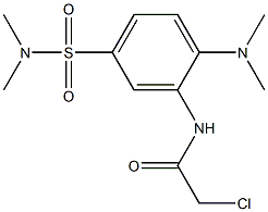 2-CHLORO-N-{2-(DIMETHYLAMINO)-5-[(DIMETHYLAMINO)SULFONYL]PHENYL}ACETAMIDE 구조식 이미지