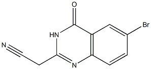 (6-BROMO-4-OXO-3,4-DIHYDROQUINAZOLIN-2-YL)ACETONITRILE Structure