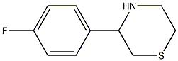 3-(4-FLUOROPHENYL)THIOMORPHOLINE, 95+% 구조식 이미지