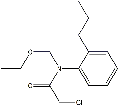 2-CHLORO-N-(ETHOXYMETHYL)-N-(2-PROPYLPHENYL)ACETAMIDE Structure