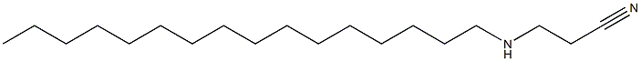 3-(HEXADECYLAMINO)PROPANENITRILE Structure