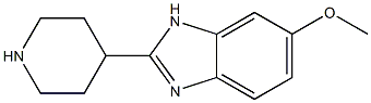 6-METHOXY-2-PIPERIDIN-4-YL-1H-BENZIMIDAZOLE 구조식 이미지