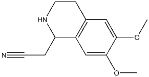 6,7-DIMETHOXY-1,2,3,4-TETRAHYDRO-1-ISOQUINOLINE ACETONITRILE 98% 구조식 이미지