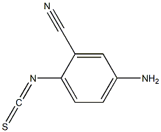 4-AMINO-2-CYANOPHENYLISOTHIOCYANATE 97% 구조식 이미지