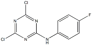 2-(4-FLUOROPHENYLAMINO)-4,6-DICHLORO-1,3,5-TRIAZINE Structure