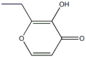 2-ETHYL-3-HYDROXY-4H-PYRAN-4-ONE, 99.5% 구조식 이미지