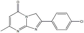 2-(4-CHLOROPHENYL)-7-METHYL-5-OXO-5H-IMIDAZO[1,2-A]PYRIMIDIN Structure