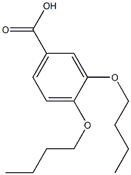 3,4-DIBUTOXYBENZOIC ACID 구조식 이미지