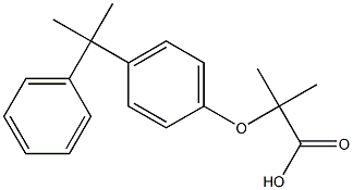 2-METHYL-2-[4-(1-METHYL-1-PHENYLETHYL)PHENOXY]PROPANOIC ACID 구조식 이미지