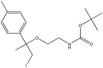 2-(2-BOC-AMINO)ETHOXY-1-IODO-2-(P-TOLYL)PROPANE Structure