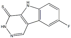 8-FLUORO-3,5-DIHYDRO-4H-PYRIDAZINO[4,5-B]INDOLE-4-THIONE 구조식 이미지