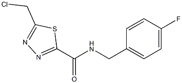 5-(CHLOROMETHYL)-N-(4-FLUOROBENZYL)-1,3,4-THIADIAZOLE-2-CARBOXAMIDE 구조식 이미지