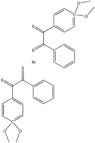 Bis(4,4dimethoxydithiobenzil) nickel 구조식 이미지
