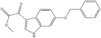 (6-Benzyloxy-1H-indol-3-yl)-oxo-acetic acid methyl ester 구조식 이미지