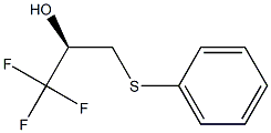 (R )-1,1,1-Trifluoro-3-phenylsulfanyl-propan-2-ol 구조식 이미지