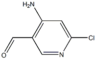 4-AMINO-6-CHLORO-PYRIDINE-3-CARBALDEHYDE 구조식 이미지