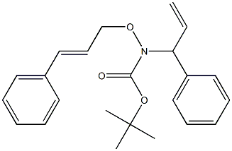 TERT-BUTYL [N-(CINNAMYLOXY)N-(1-PHENYLALLYL)] CARBAMATE Structure