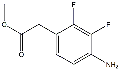 METHYL 4-AMINO-2,3-DIFLUOROPHENYACETATE Structure