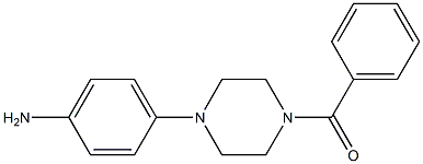 1-BENZOYL-4-(4-AMINOPHENYL ) PIPERAZINE 구조식 이미지