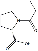 1-PROPIONYL-L-PROLINE Structure