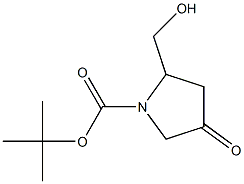 N-BOC-4-OXO-2-(HYDROXYMETHYL) PYRROLIDINE 구조식 이미지