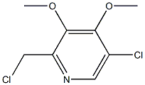 2-Chloromethyl-3,4-dimethoxy-pyridine Chloride Structure
