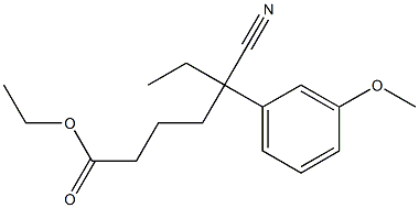 ETHYL 5-CYANO-5-(M-METHOXYPHENYL)HEPTANOATE Structure