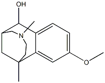 1,4-DIMETHYL-10-METHOXY-2,3,4,5,6,7-HEXAHYDRO-1,6-METHANO-1H-4-BENZAZONIN-7-OL 구조식 이미지