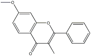 2-PHENYL-7-METHOXY-3-METHYL-CHROMONE Structure
