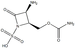 (3S,4S)-3 -AMINO-4-CARBAMOYLOXYMETHYL-2-AZETIDINONE-1-SULFONIC ACID Structure