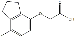 (7-METHYLINDAN-4-YLOXY)ACETIC ACID 구조식 이미지