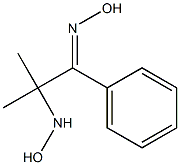 2-HYDROXYLAMINO-2-METHYL-1-PHENYL-1-PROPANONE OXIME 구조식 이미지