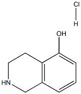 1,2,3,4-TETRAHYDROISOQUINOLIN-5-OL HYDROCHLORIDE 구조식 이미지