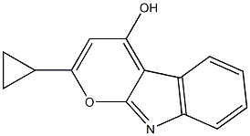 4-(HYDROXY)-(2,3-CYCLOPROPYLOXO)CARBAZOLE 구조식 이미지