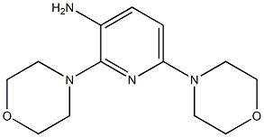 3-AMINO-2,6-DIMORPHOLINOPYRIDINE 구조식 이미지