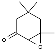 4,4,6-TRIMETHYL-7-OXABICYCLO{4,1,0}HEPTAN-2-ONE Structure