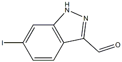 6-IODOINDAZOLE-3-CARBOXYALDEHYDE 구조식 이미지