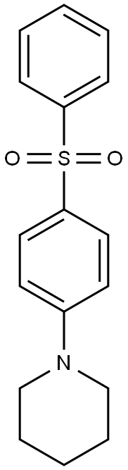 1-[4-(phenylsulfonyl)phenyl]piperidine Structure