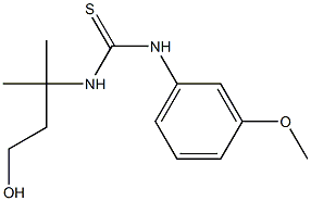 N-(3-hydroxy-1,1-dimethylpropyl)-N'-(3-methoxyphenyl)thiourea Structure