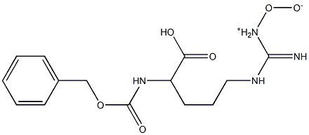 2-[[(4-{[(benzyloxy)carbonyl]amino}-4-carboxybutyl)amino](imino)methyl]-1-oxohydrazinium-1-olate Structure