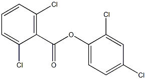 2,4-dichlorophenyl 2,6-dichlorobenzoate 구조식 이미지