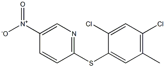 2-[(2,4-dichloro-5-methylphenyl)thio]-5-nitropyridine 구조식 이미지