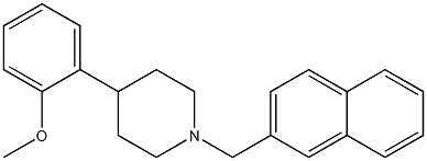 4-(2-methoxyphenyl)-1-(2-naphthylmethyl)piperidine Structure