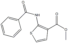 methyl 2-(benzoylamino)thiophene-3-carboxylate Structure