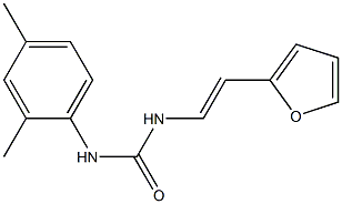 N-(2,4-dimethylphenyl)-N'-[2-(2-furyl)vinyl]urea Structure