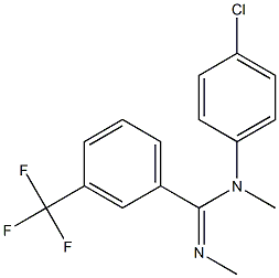 N-(4-chlorophenyl)-N,N'-dimethyl-3-(trifluoromethyl)benzenecarboximidamide Structure