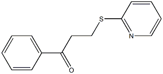 1-phenyl-3-(2-pyridinylsulfanyl)-1-propanone 구조식 이미지
