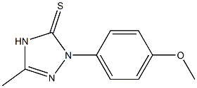 1-(4-methoxyphenyl)-3-methyl-4,5-dihydro-1H-1,2,4-triazole-5-thione Structure