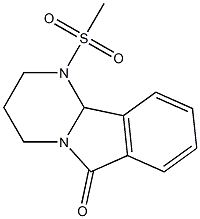 1-(methylsulfonyl)-1,2,3,4,6,10b-hexahydropyrimido[2,1-a]isoindol-6-one Structure